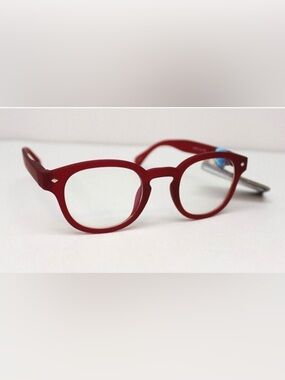 NEW Foster Grant Adult BLUE LIGHT Glasses 100%UV IZZY RED